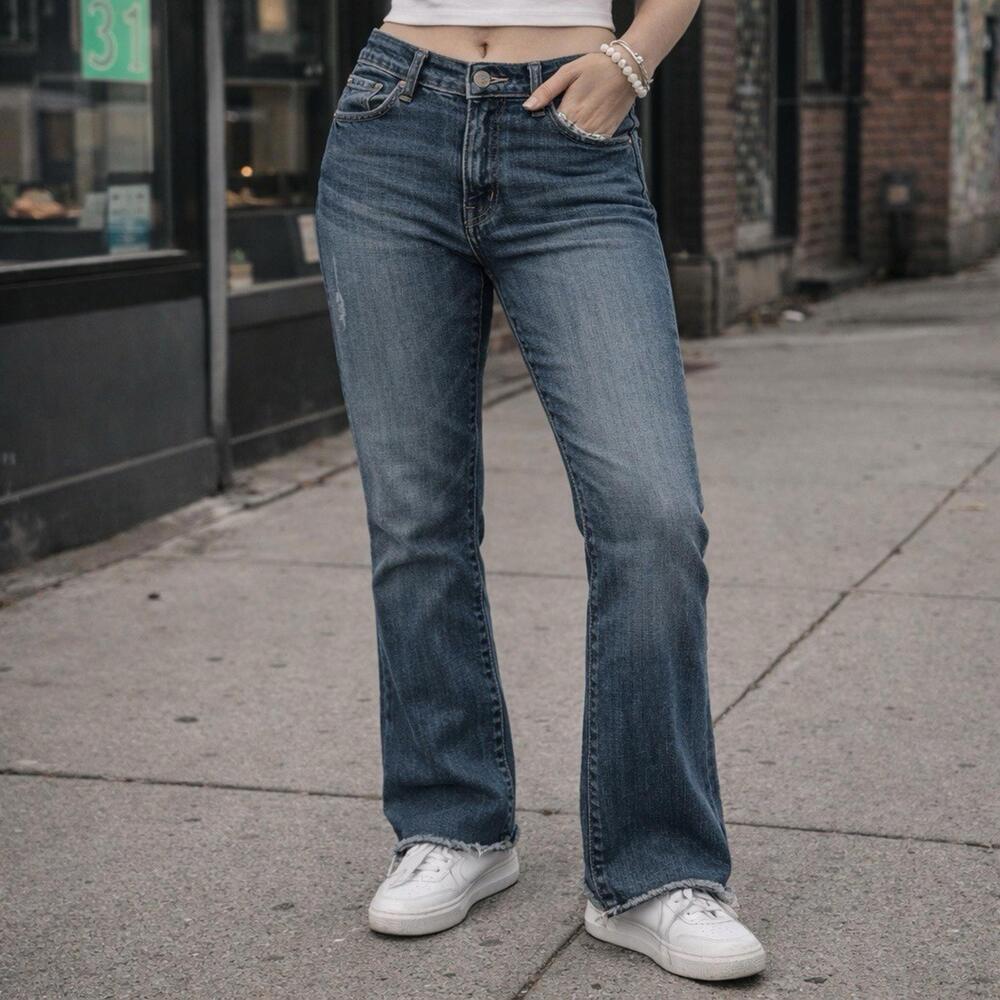 7 for all mankind jeans womens low rise bootcut y2k 90s stretch denim tall long